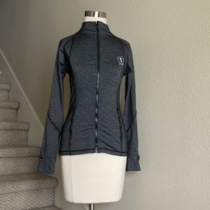 Women's Gray Full-Zip Jacket